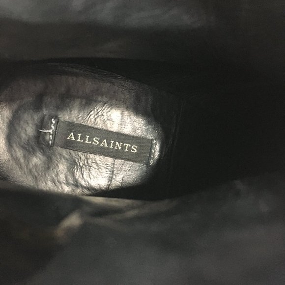 All Saints Crocodile Embossed Ankle Boots – Like New - Picture 8 of 12